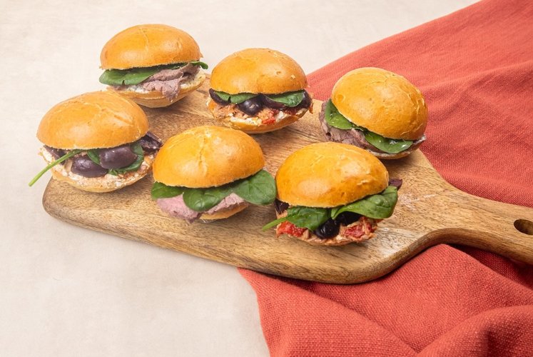 LES BABY BUNS - Thon, piquillos & rôti bœuf, fromage frais