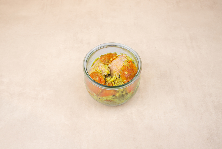 Curry de volaille et panaché de céréales