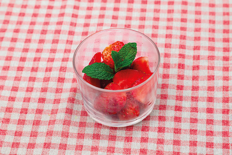 Fraises coupées