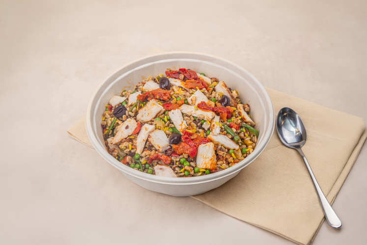 LA GRANDE SALADE poulet, céréales, légumes verts