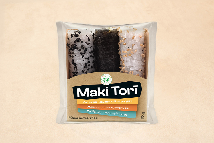 Maki tori saumon-saumon-thon
