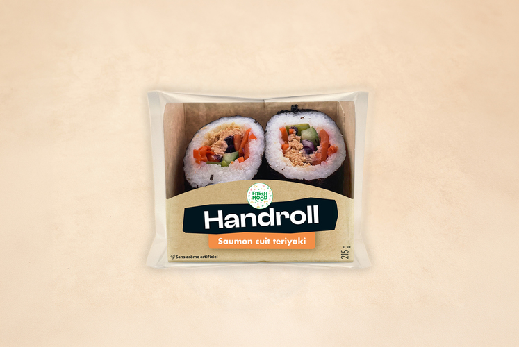 Handroll saumon cuit teriyaki
