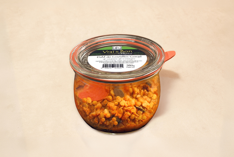Dahl de lentilles et graines de courges