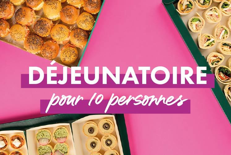 COCKTAIL DEJEUNATOIRE mixte pour 10 personnes