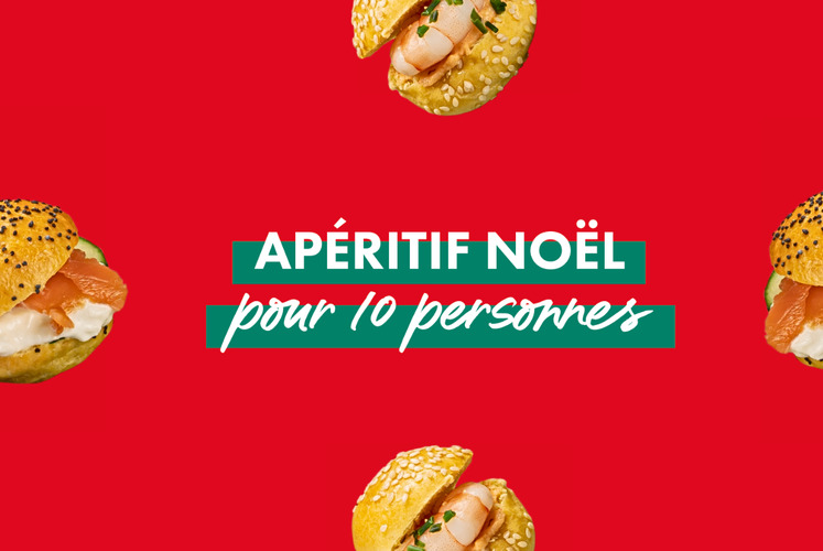 APERITIF NOEL pour 10 personnes