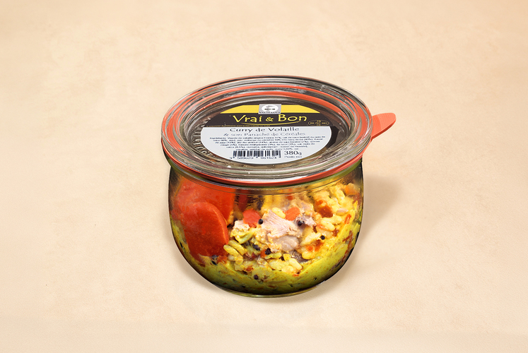 Curry de volaille et panaché de céréales