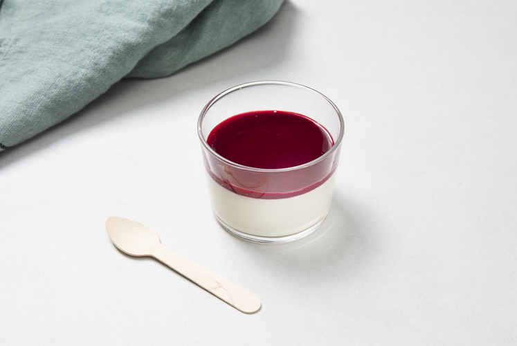Panna cotta fruits rouges