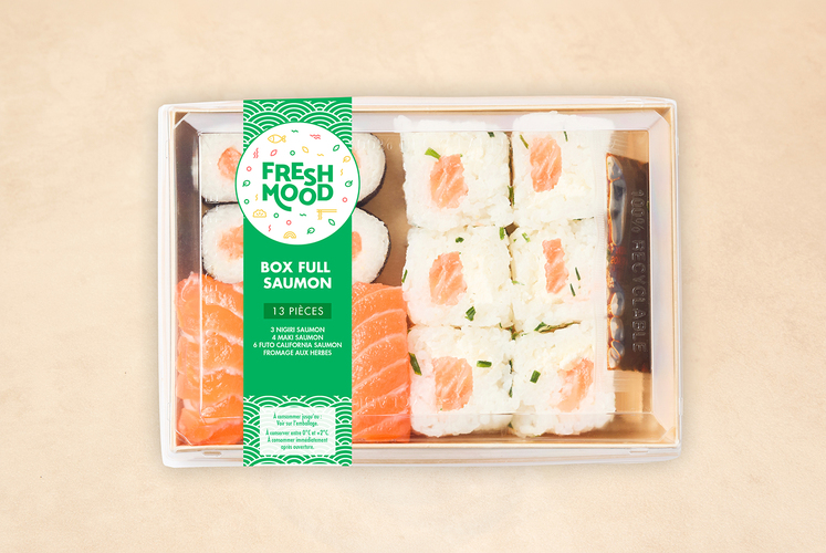 Box sushi full saumon