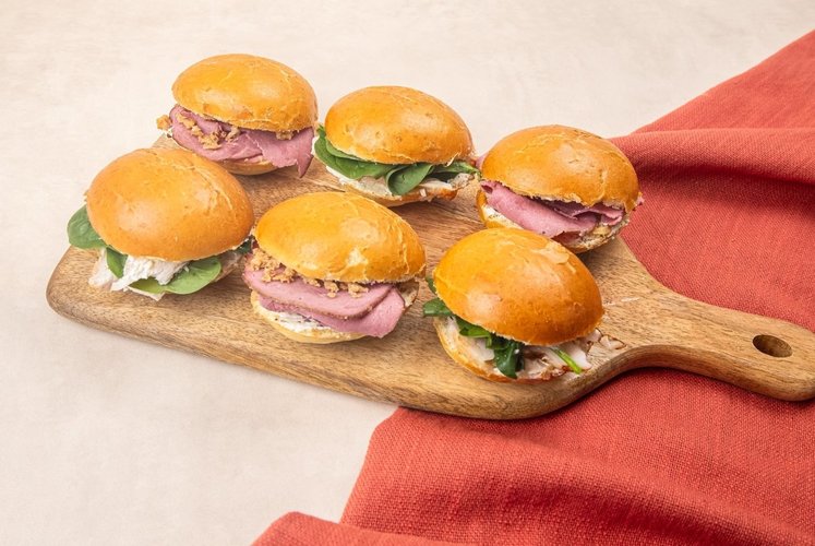BOX BABY BUNS - Pastrami & émincé de poulet