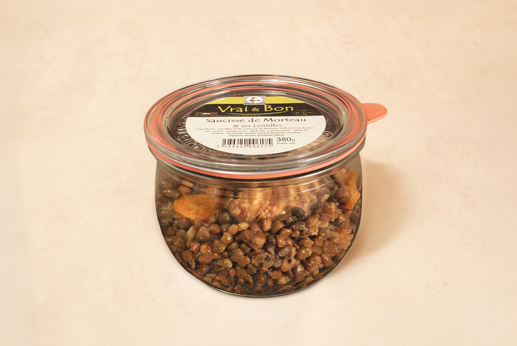 Saucisse de Morteaux et ses lentilles