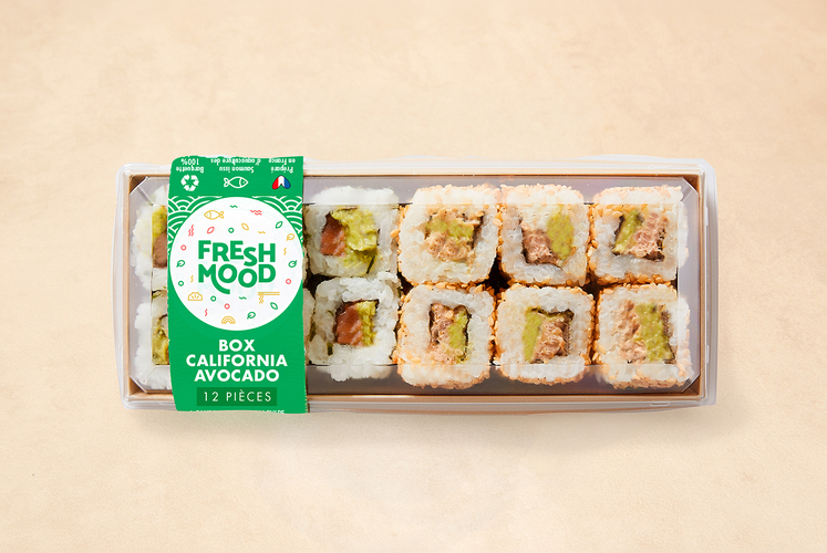 Box california avocado thon et saumon