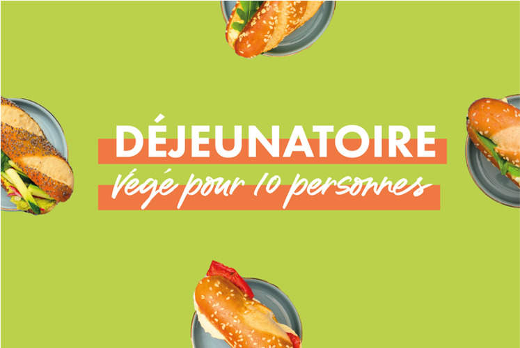 COCKTAIL DEJEUNATOIRE végé pour 10 personnes