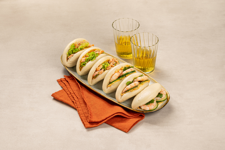 LA BOX Bao Crevettes, saumon