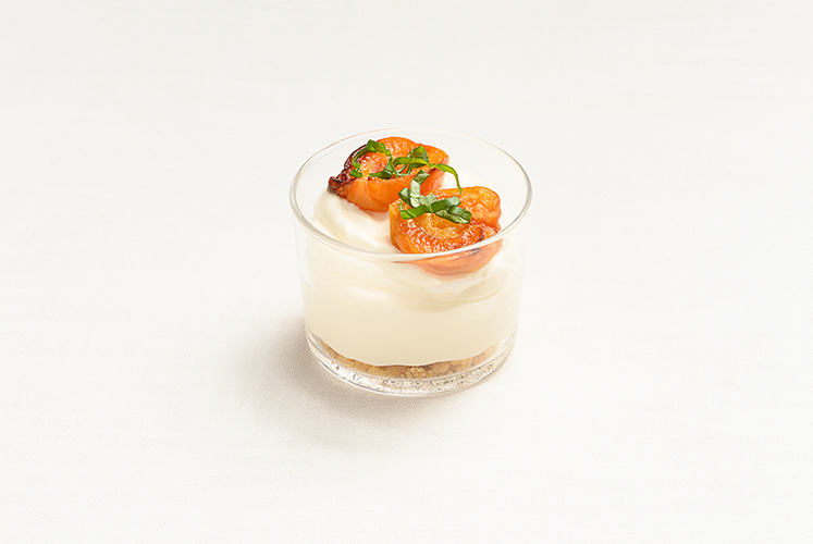 Mascarpone abricots rôtis