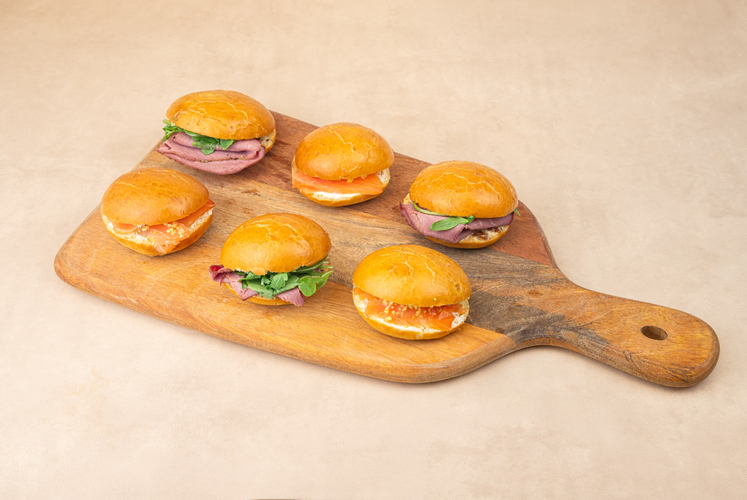 LES BABY BUNS - saumon fumé & pastrami