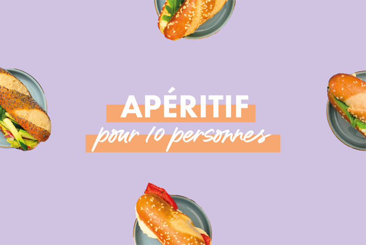 COCKTAIL APERITIF mixte pour 10 personnes