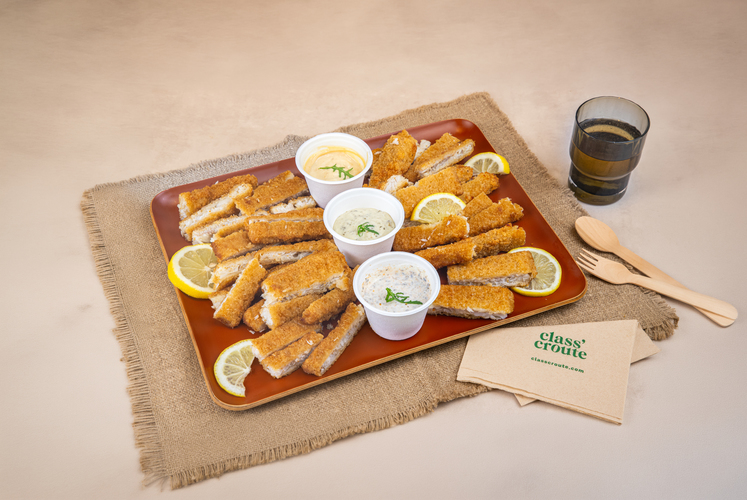 La Box Colin croustillant et sauces