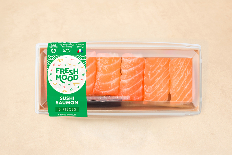 Box sushi saumon