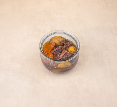 Bœuf Bourguignon et pommes de terre grenaille