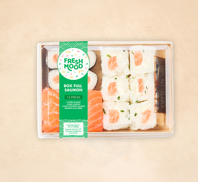 Box sushi full saumon