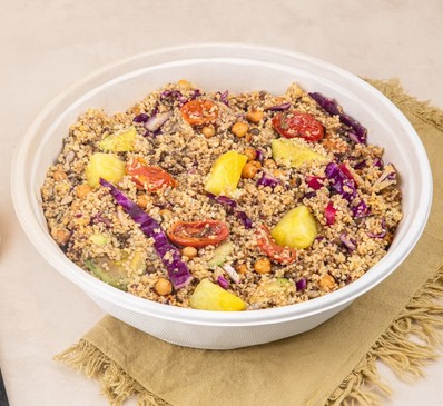 LA GRANDE SALADE céréales à la sauce agrumes, crudités