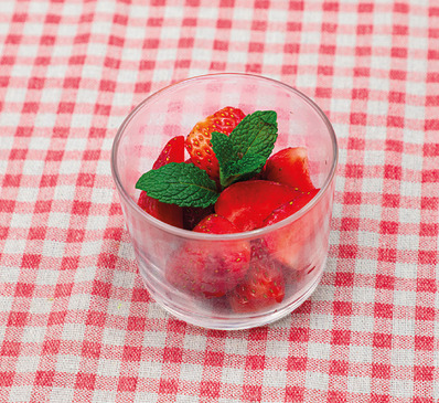 Fraises coupées