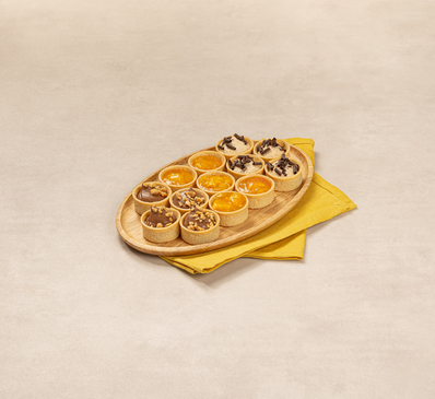 LES TARTELETTES SUCREES ZEST SWEET - Mousse chocolat, caramel & Compotée d'agrumes & Crème aux amandes et pain d'épices