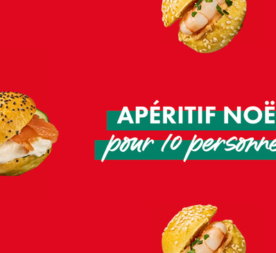 APERITIF NOEL pour 10 personnes