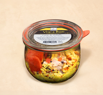 Curry de volaille et panaché de céréales