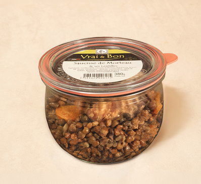Saucisse de Morteaux et ses lentilles
