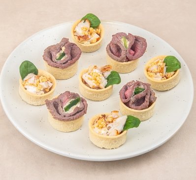 Les tartelettes - Bœuf & poulet