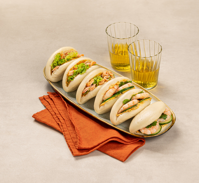 LA BOX Bao Crevettes, saumon