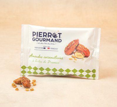 Amandes caramélisées aux herbes de Provence