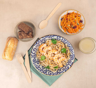 Pad thai crevette - Plateau Bistrot