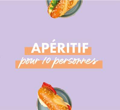 COCKTAIL APERITIF mixte pour 10 personnes