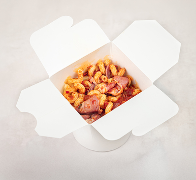 Pasta Arrabbiata et bacon