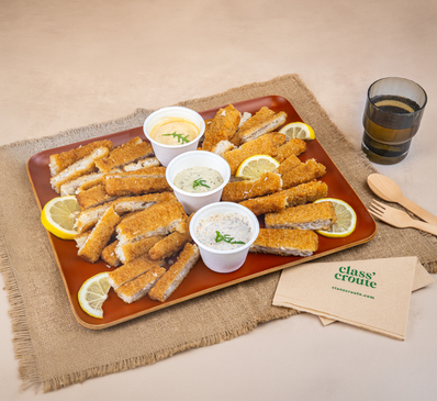 La Box Colin croustillant et sauces