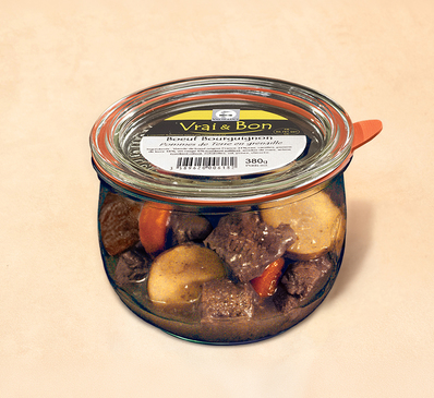 Bœuf Bourguignon et pommes de terre grenaille
