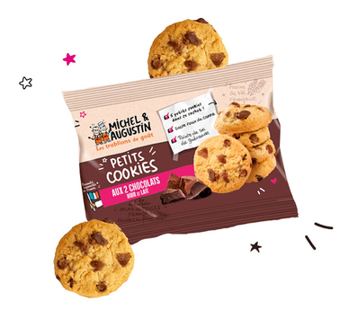 Petits cookies aux 2 chocolats