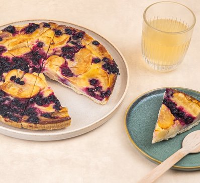 Tarte normande aux pommes et cassis
